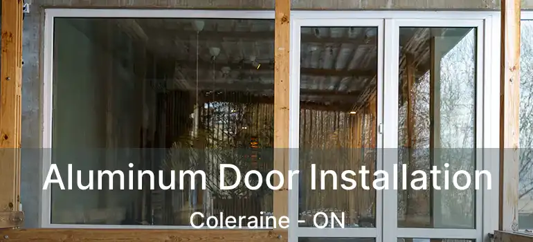 Aluminum Door Installation Coleraine - ON