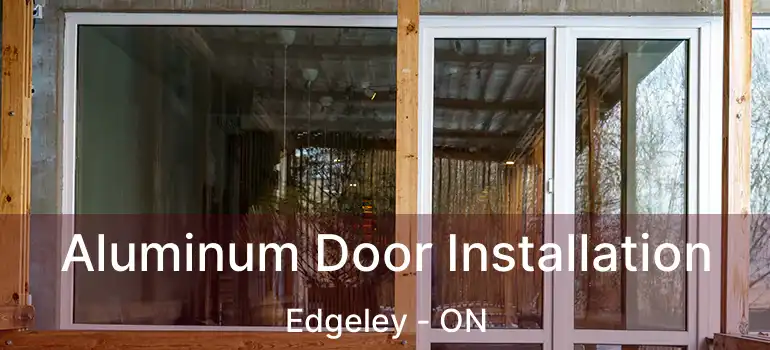 Aluminum Door Installation Edgeley - ON