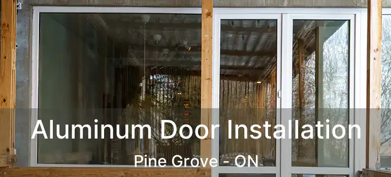 Aluminum Door Installation Pine Grove - ON