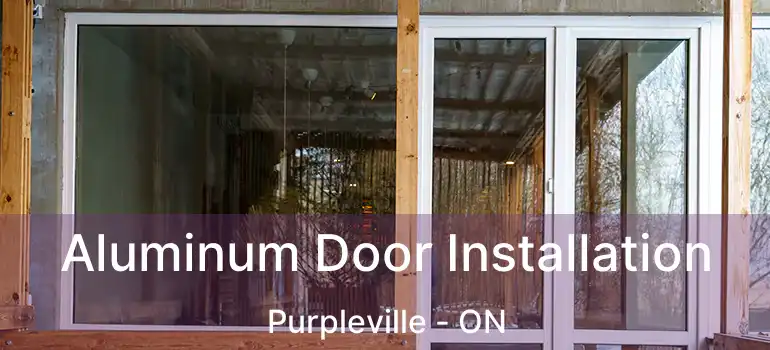  Aluminum Door Installation Purpleville - ON