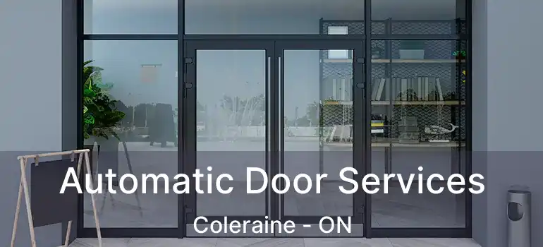  Automatic Door Services Coleraine - ON
