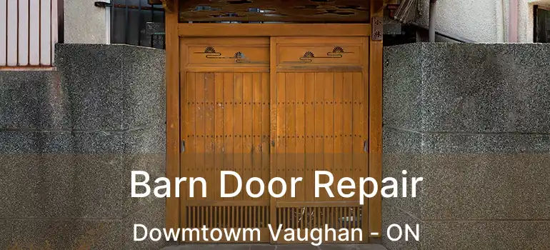 Barn Door Repair Dowmtowm Vaughan - ON