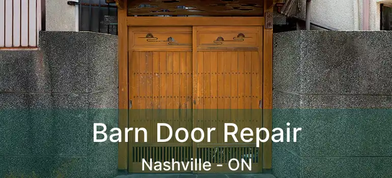 Barn Door Repair Nashville - ON