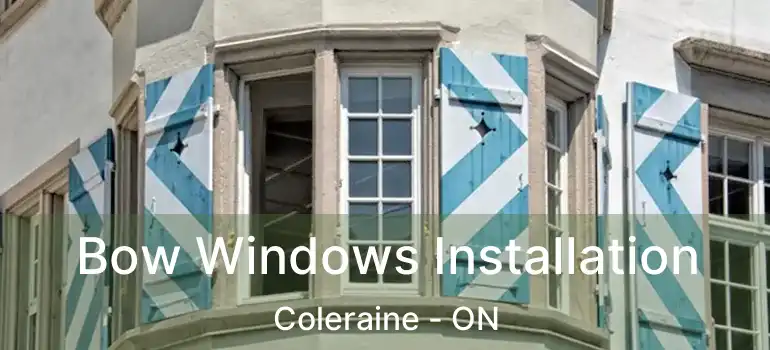  Bow Windows Installation Coleraine - ON