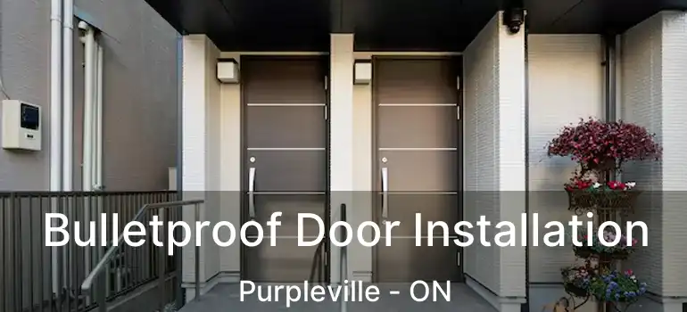  Bulletproof Door Installation Purpleville - ON