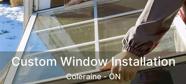 Custom Window Installation Coleraine - ON