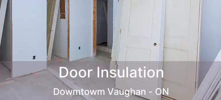 Door Insulation Dowmtowm Vaughan - ON