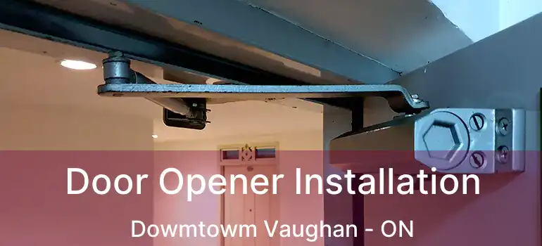  Door Opener Installation Dowmtowm Vaughan - ON