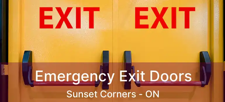  Emergency Exit Doors Sunset Corners - ON