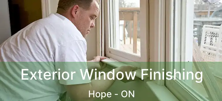  Exterior Window Finishing Hope - ON