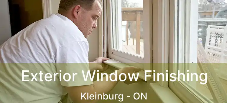 Exterior Window Finishing Kleinburg - ON