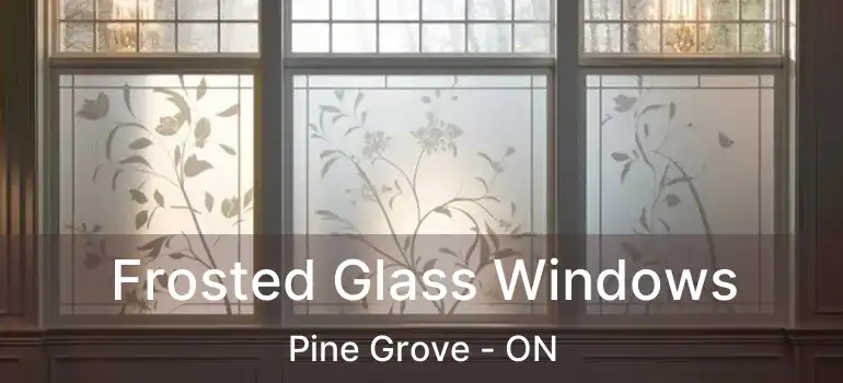  Frosted Glass Windows Pine Grove - ON