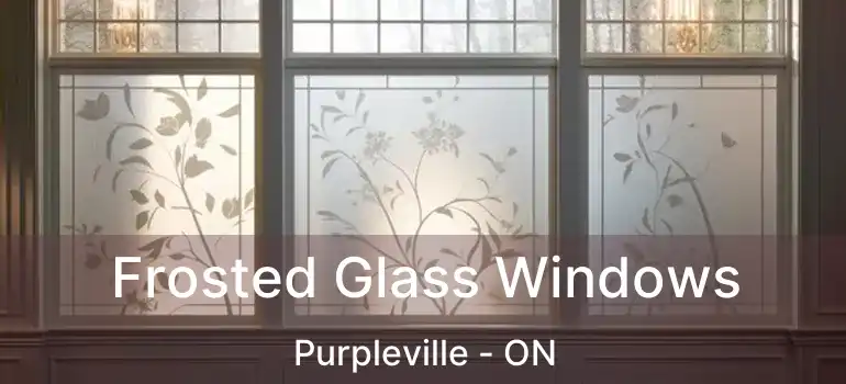 Frosted Glass Windows Purpleville - ON