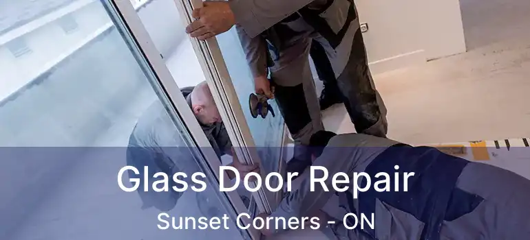Glass Door Repair Sunset Corners - ON