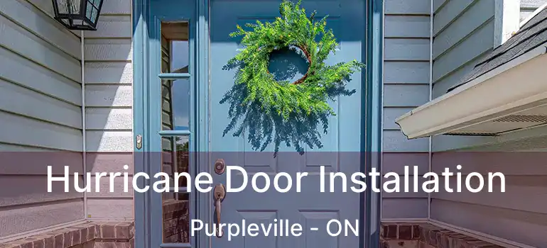 Hurricane Door Installation Purpleville - ON