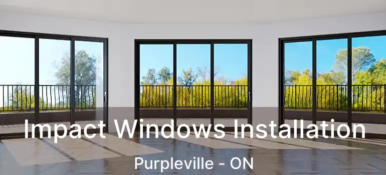  Impact Windows Installation Purpleville - ON