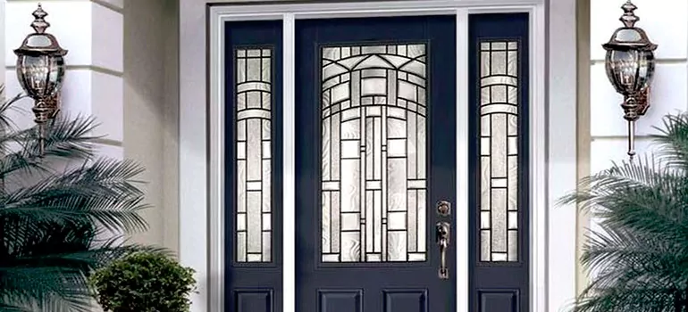 Stained Glass Door Panels in Vaughan, Ontario