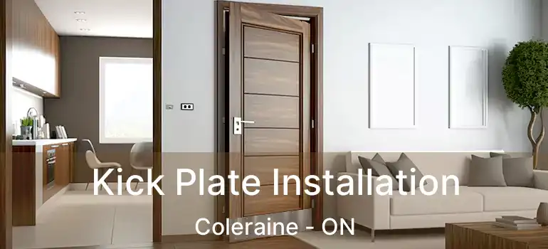 Kick Plate Installation Coleraine - ON