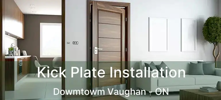  Kick Plate Installation Dowmtowm Vaughan - ON
