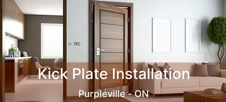  Kick Plate Installation Purpleville - ON