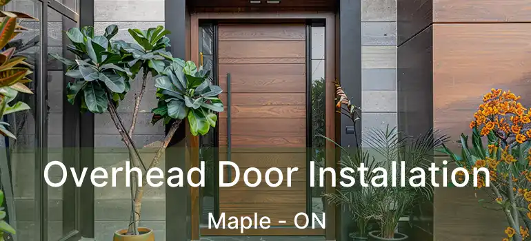  Overhead Door Installation Maple - ON