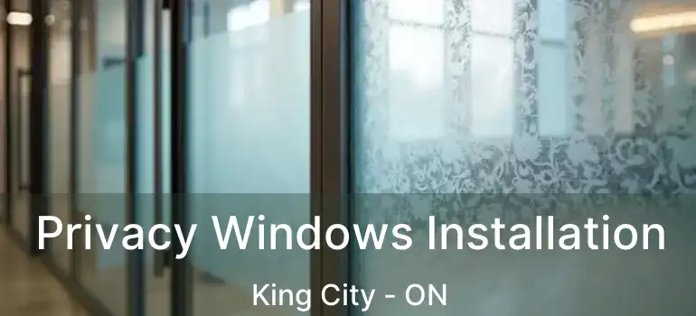 Privacy Windows Installation King City - ON