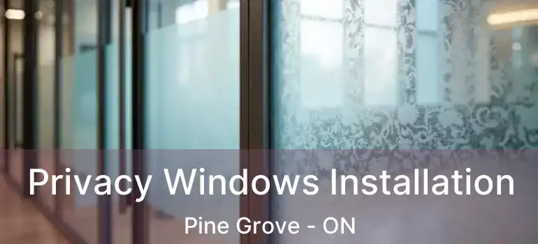  Privacy Windows Installation Pine Grove - ON