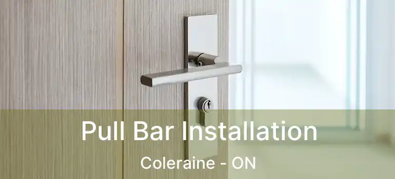  Pull Bar Installation Coleraine - ON