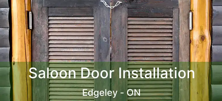 Saloon Door Installation Edgeley - ON