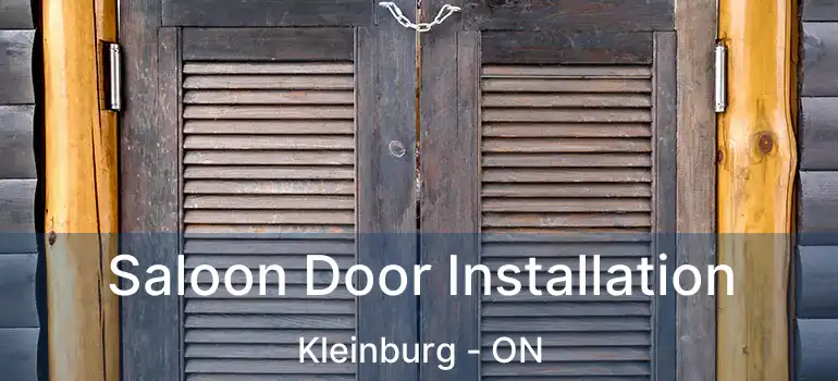 Saloon Door Installation Kleinburg - ON