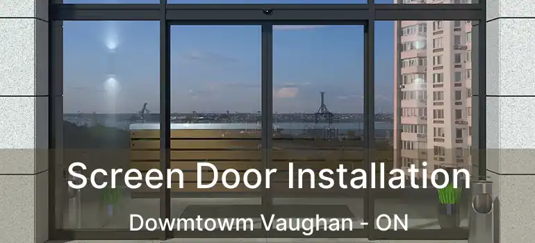  Screen Door Installation Dowmtowm Vaughan - ON