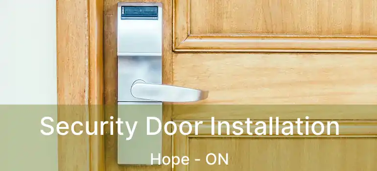  Security Door Installation Hope - ON