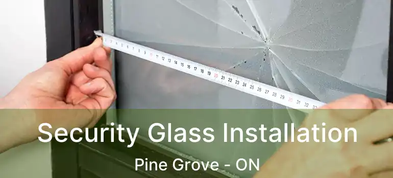 Security Glass Installation Pine Grove - ON