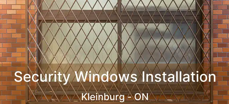  Security Windows Installation Kleinburg - ON