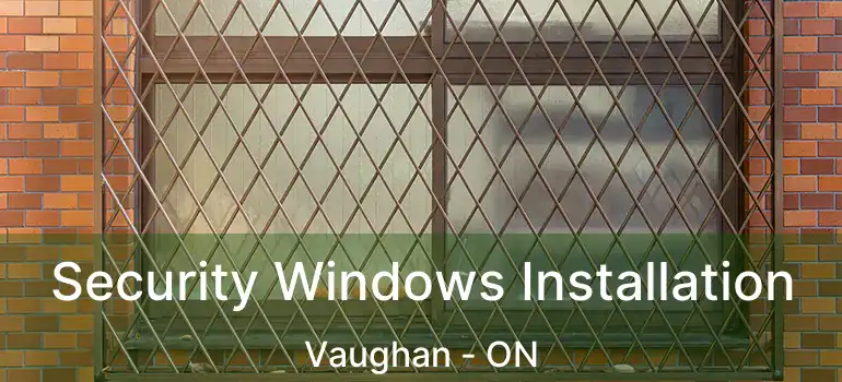  Security Windows Installation Vaughan - ON