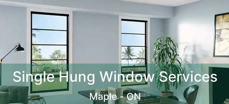  Single Hung Window Services Maple - ON
