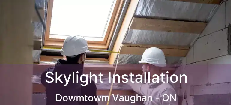 Skylight Installation Dowmtowm Vaughan - ON