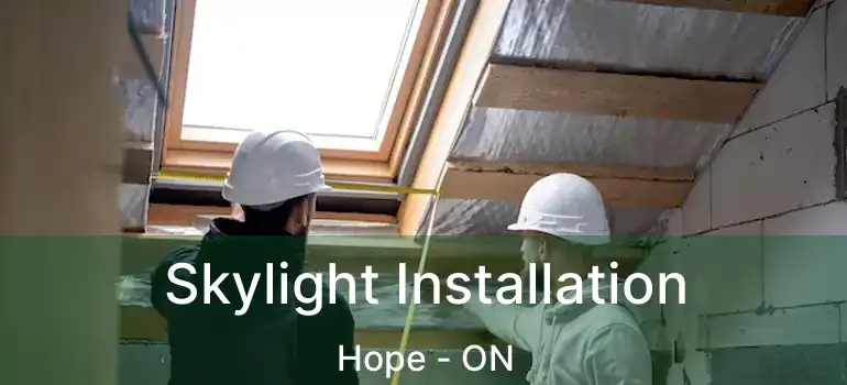  Skylight Installation Hope - ON