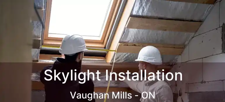 Skylight Installation Vaughan Mills - ON