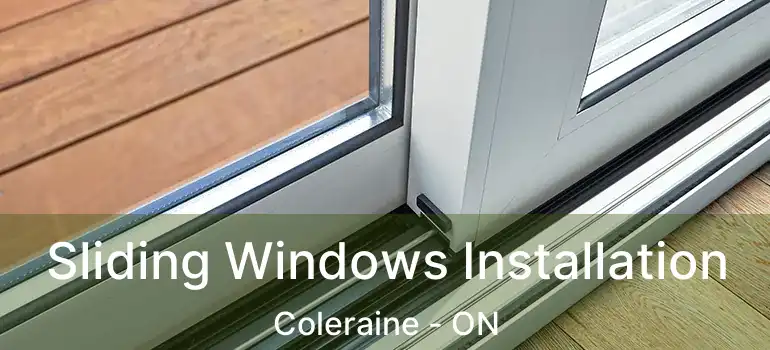  Sliding Windows Installation Coleraine - ON