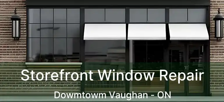 Storefront Window Repair Dowmtowm Vaughan - ON