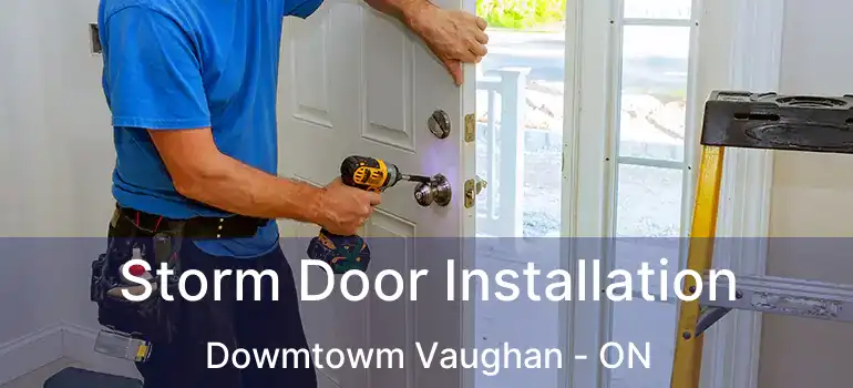  Storm Door Installation Dowmtowm Vaughan - ON