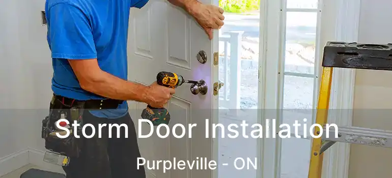  Storm Door Installation Purpleville - ON