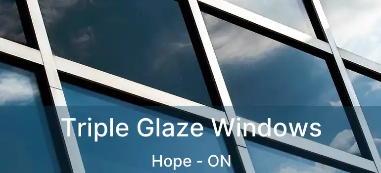  Triple Glaze Windows Hope - ON