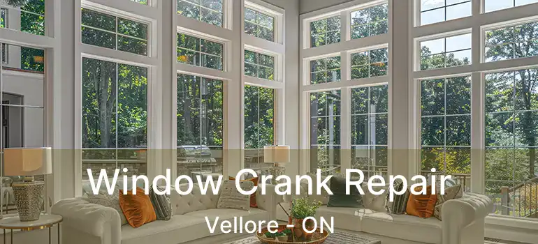  Window Crank Repair Vellore - ON