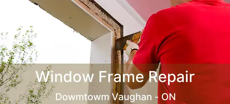  Window Frame Repair Dowmtowm Vaughan - ON