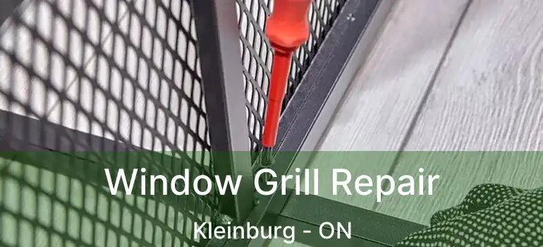 Window Grill Repair Kleinburg - ON