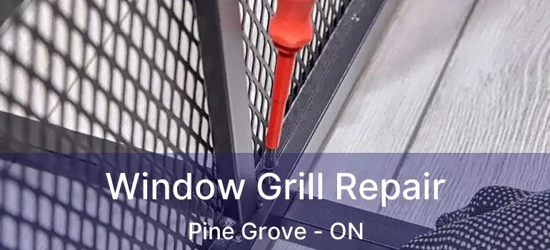 Window Grill Repair Pine Grove - ON