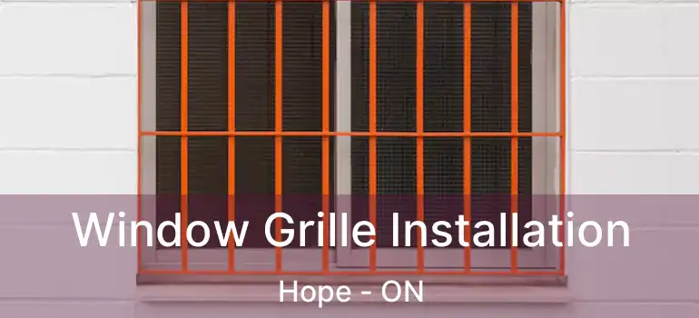  Window Grille Installation Hope - ON