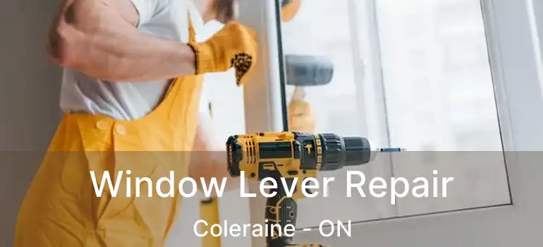 Window Lever Repair Coleraine - ON